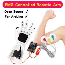 EMG Controlled Robotic Arm Arduino EMG Sensor Diy Kit School Science STEM