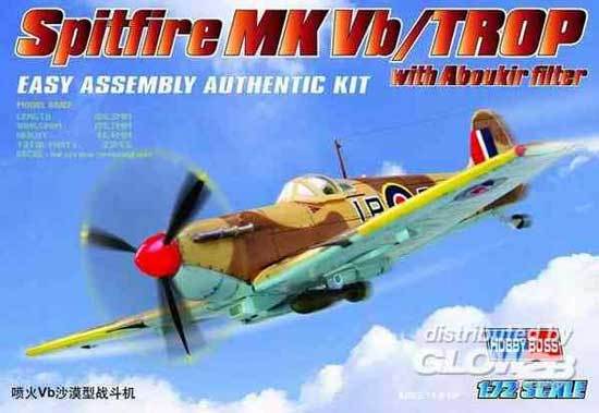 Hobbyboss - Spitfire Mk Vb Trop Aboukir-Filter Raf Saaf 1:72 Modell-Bausatz Kit-image