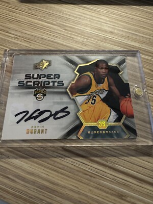 2007-08 Upper Deck SPx Super Scripts Kevin Durant Rookie Auto Supersonics
