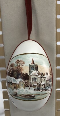 Hand Painted Signed Easter Egg By Artist, Jane Walsh. Preowned Great Condition
