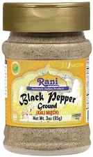 Rani Black Pepper Fine Powder 80 Mesh, Premium Indian 3oz (85g)