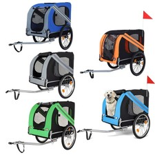 Large Folding Dog Bike Trailer 100lb Capacity Outdoor Camping Pet Cargo Carrier