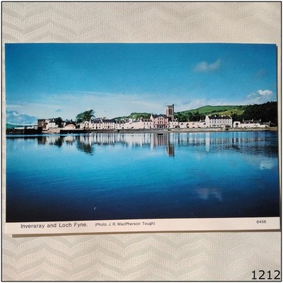 Inveraray and Loch Fyne Trimmed Cut Postcard (P1212)