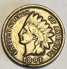 1891 VG Indian Head Cent Lot#2