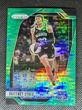 2024 Panini Prizm WNBA #80 Brittney Sykes Green Pulsar Prizms #/25