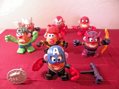 Mixable Mashable Heroes Mr Potato Head Mini Avengers Complete Set