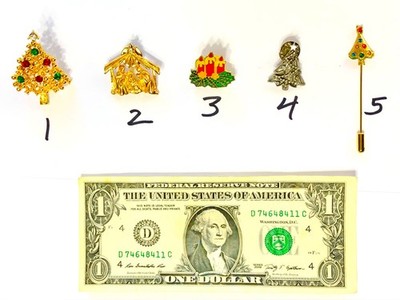 Buyer's Choice Christmas Post-Back Lapel/Collar/Tie Pin/Tack SALE FOR ONE ITEM!