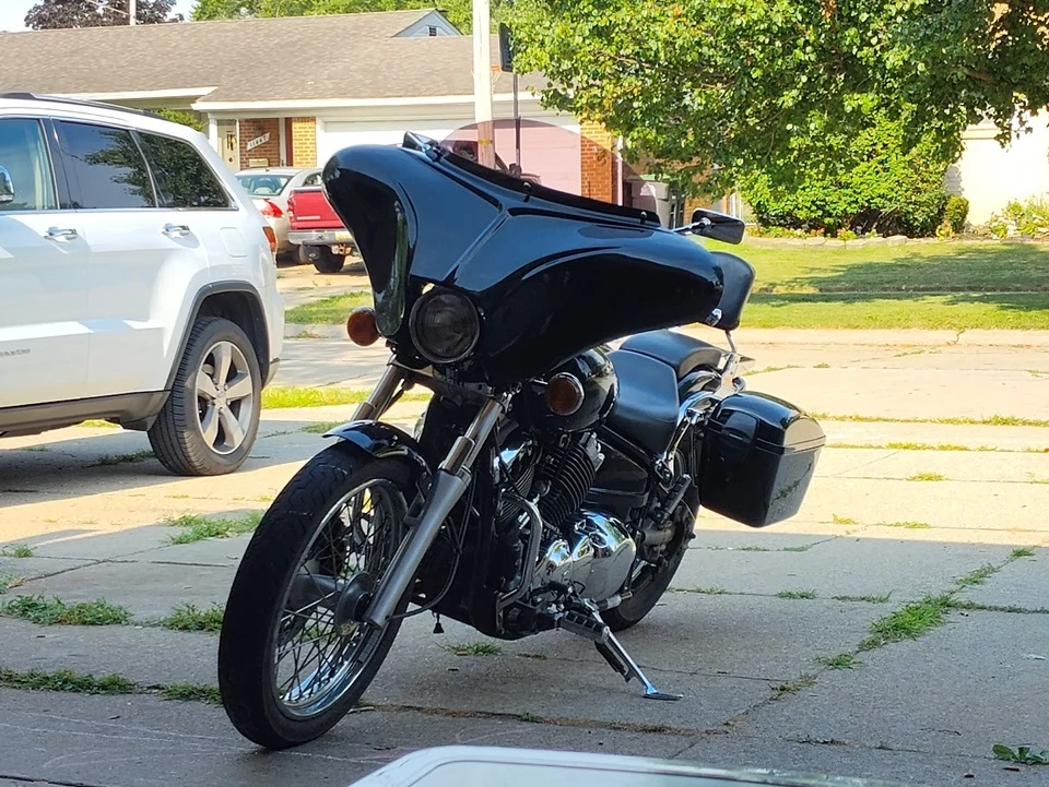 CARENADO BATWING PINTADO PARABRISAS PARA SUZUKI VS 1400 INTRUDER DOBLE DI FL-6 Foto 3 de 4