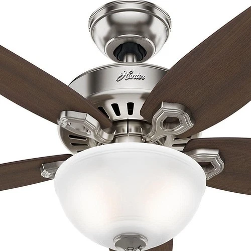 Hunter Builder Small Room 42" Indoor Brushed Nickel Bowl Ceiling Fan w/Light Kit - Picture 10 of 16