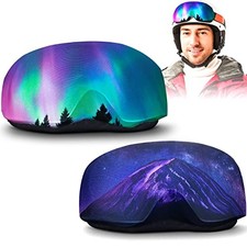 2 Pieces Ski Goggle Cover Microfiber Protective Ski Snowboard Classic Style