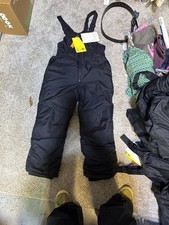 Kids' Solid Snow Bib - All in Motion  Black M