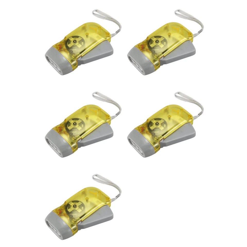 5X 3 Lampe de Poche A del Generateur de L'Eolienne Flambage Manuellement le9818 - Photo 1/4