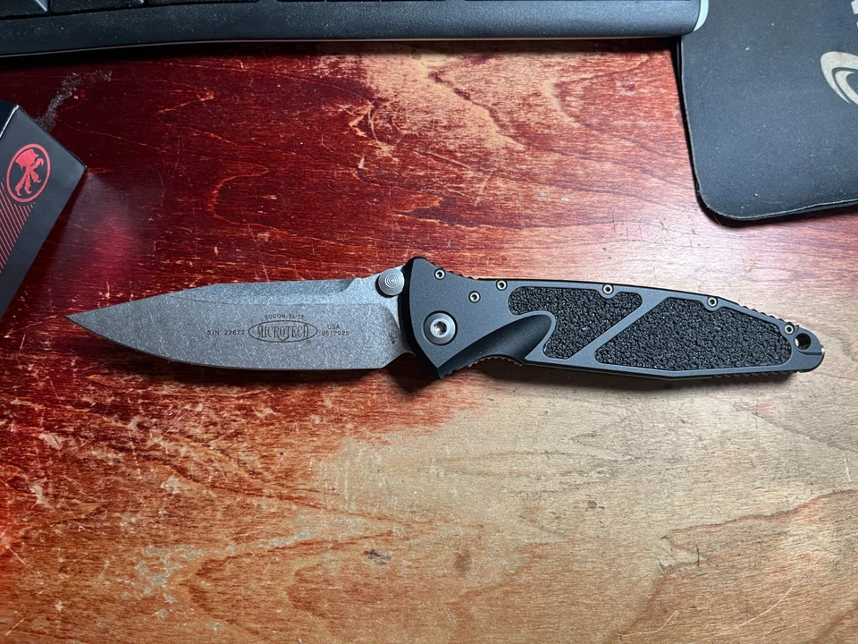 Microtech SOCOM Elite (S/E 160-10) Stonewash M390 blade  Aluminum handle - Image 3 of 4