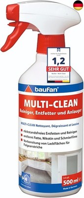 Baufan MULTI-CLEAN Reiniger, Entfetter und Anlauger 500ml - Fettlöser &
