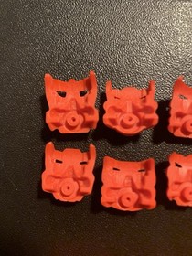 Lego Bionicle Lehvak Red Krana Mask Set Of 8, Xa Za Vu Ca Yo Ja Su Bo, #1