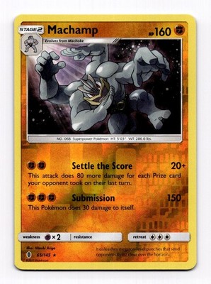 Pokémon Machamp Reverse Holo 65/145 GRI Guardians Rising LP/NM