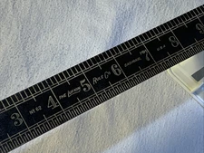 The Lufkin Rule Co No 62 Yardstick Saginaw MI Vtg 36" Ruler Metal Double Sided