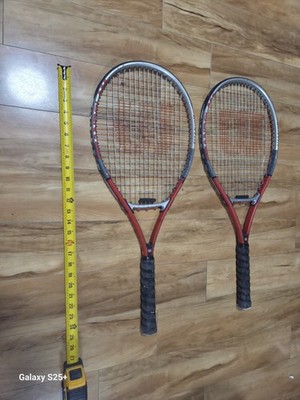 2x Adult Wilson Grand Slam 4 3/8 Titanium Tennis Racquet Soft Shock Light Weight