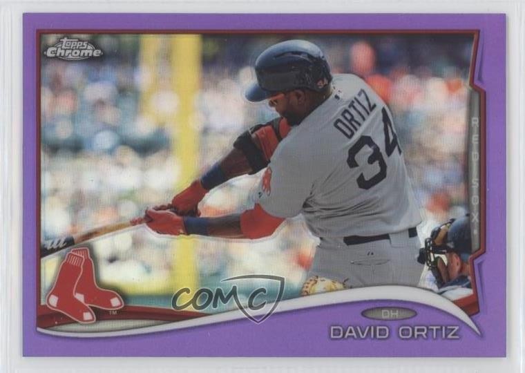 2014 Topps Chrome Retail Purple Refractor David Ortiz #201 HOF 13dp