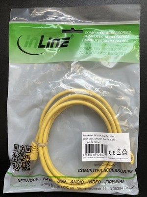 Patchkabel Netzwerkkabel CAT5 e 1,5m SF/UTP
