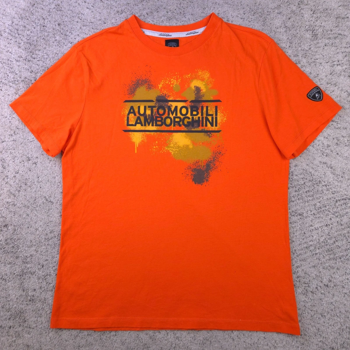 T-shirt Homme Officiel Lamborghini - Couleur Sable, Taille M, Neuf Sans étiquettes