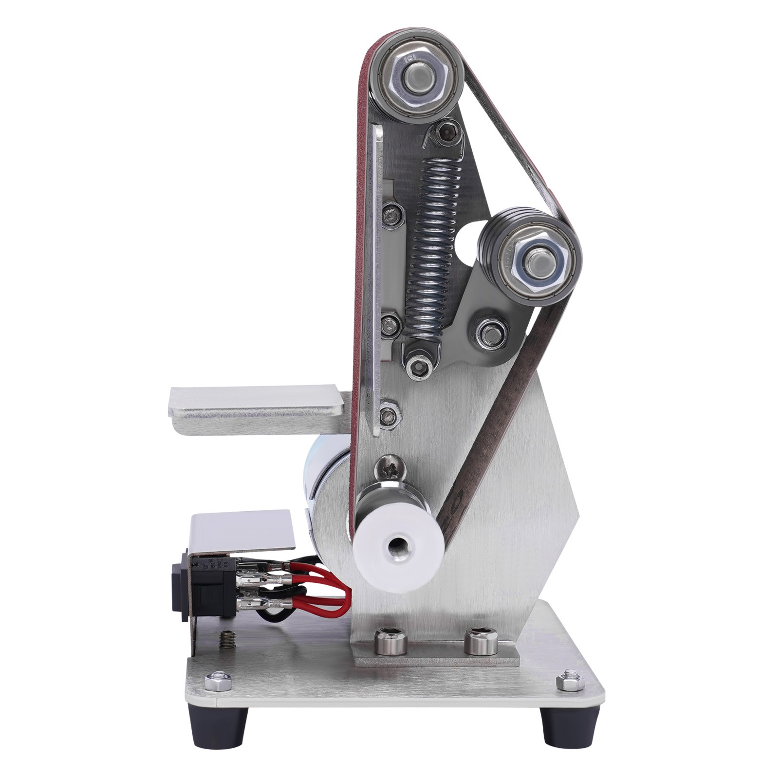DIY Mini Belt sander Knife Apex Edge sharpener Polishing Grinding Machine w/Belt