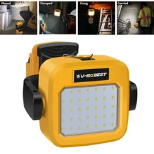 1200LM For Dewalt 20V Battery Cordless LED Work Light Clamp Camping Flashlight
