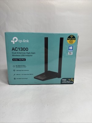TP-Link USB WiFi Adapter for Desktop PC, AC1300 Dual High Gain Antenna | Dual Ba