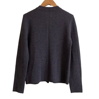 MACKINTOSH ネイビー クルーネック サマーセーター 38 編み目 刺繍 GREY LABEL ウールカシミヤクルーネックニット(トップス)｜MACKINTOSH