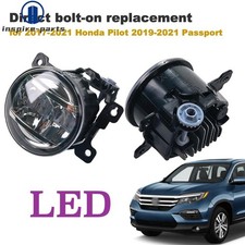 For 2017-21 Honda Pilot Passport 1pair Led Fog Lamp Foglight Set Left Right Us For 2017-21 Honda Pilot Passport 1pair Led Fog Lamp Foglight Set Left Right Us