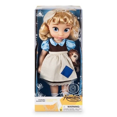 Disney Store Animators  Cinderella 15'' Doll with Bruno   Brand New
