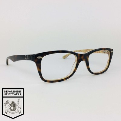 RAY-BAN Brille TORTOISE RECTANGLE Brillengestell MOD: RB 5228 5057 50 eye