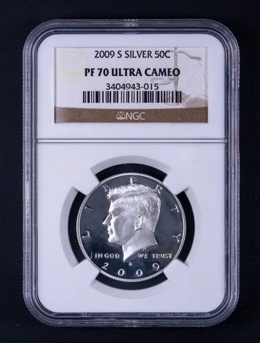 2009-S Silver Kennedy Half Dollar Proof NGC PF70 Ultra Cameo BB015
