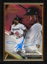2021 Topps Gold Label Framed Auto Black /75 Monte Harrison #FA-MH Auto 0c3