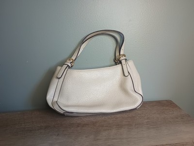 Vtg Sonoma Y2K Mini Baguette Shoulder Bag Cream Vegan Coquette Preppy 90s