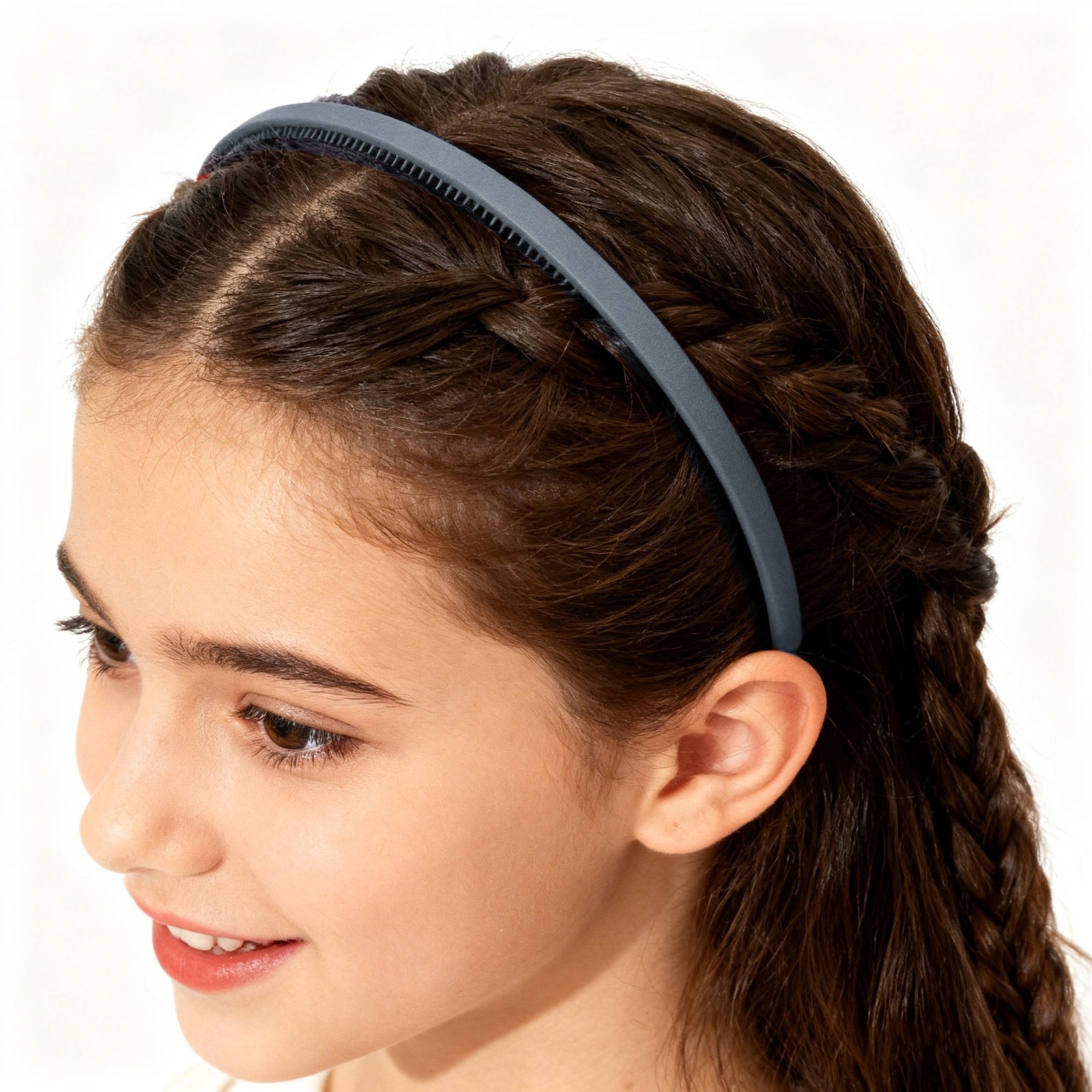 Matte Headband Women Pure Color Simple Elegant Hairband Hair Accessory