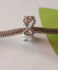 CHAMILIA Clear Bow tie charm 925 silver Swarovski crystal