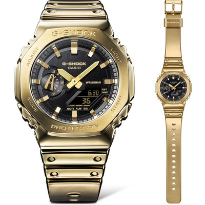 ど*ひ様 CASIO G-SHOCK GM-2100YMG-9AJF Casio G-Shock Analog-Digital FINE METALLIC SERIES GM-2100YMG-9AJF