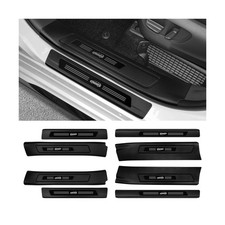 Door Sill Guards Compatible with Toyota Sienna 2021-2025 Accessories ABS Mate...