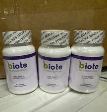 Biote Nutraceuticals DIM SGS + - Hormone + Detox (60 Caps EACH /Exp 3/26 3 PACK