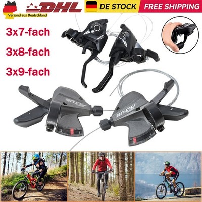 2x Fahrrad Schalthebel Altus MTB SL-M310/M370 für Shimano 3X8/3x9fach Schaltung