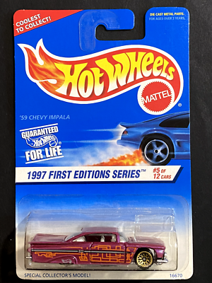 ホットウィール CHEVY IMPALA 1996 HOT WHEELS FIRST EDITIONS 1959 CHEVROLET IMPALA LOWRIDER | eBay