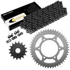 Black Drive Chain And Sprocket Kit for Yamaha R6S YZF-R6S 2006 2007 2008 2009