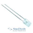 Flat Top 5mm Water Clear LED Round Cylinder - White Red Blue Green Yellow Amber