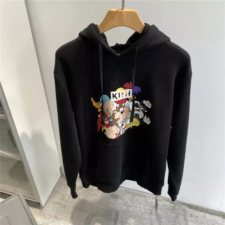 Looney Tunes Merrie Melodies Vintage Kith Hoodie Black Size S