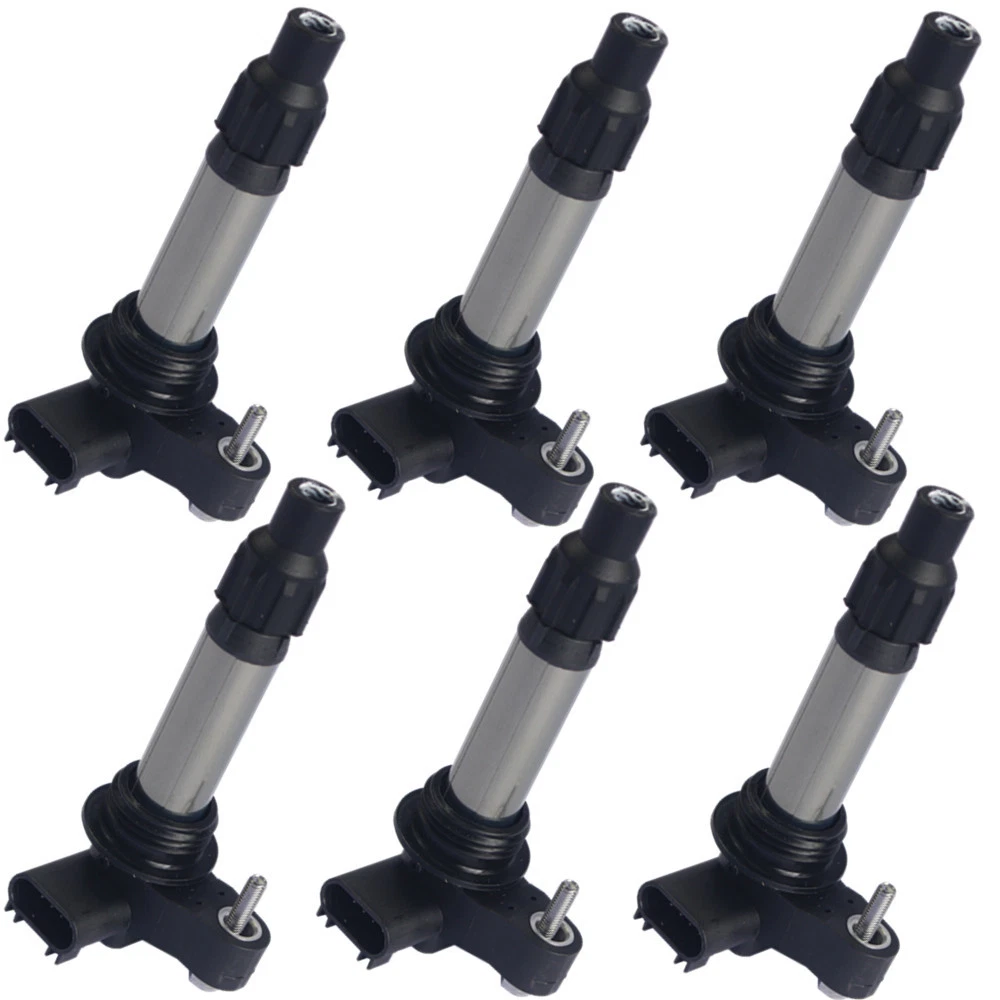 33400-78J01 33400-78J02 6個入りイグニッションコイル GMC ACADIA TERRAIN CANYON 3.6L 3.0L用 ビュイック キャデラック シボレー UF569 12632479 6 Pack 12632479 D515C Ignition Coil For GMC Chevrolet Buick⁄