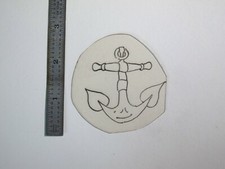 vtg 1960s 70s Tattoo Flash acetate stencil Small Medium Anchor SP1