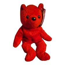 Avon Red Teddy Bear "Full O' Beans" "Cody the Bear" Beanie Babies Style 1999