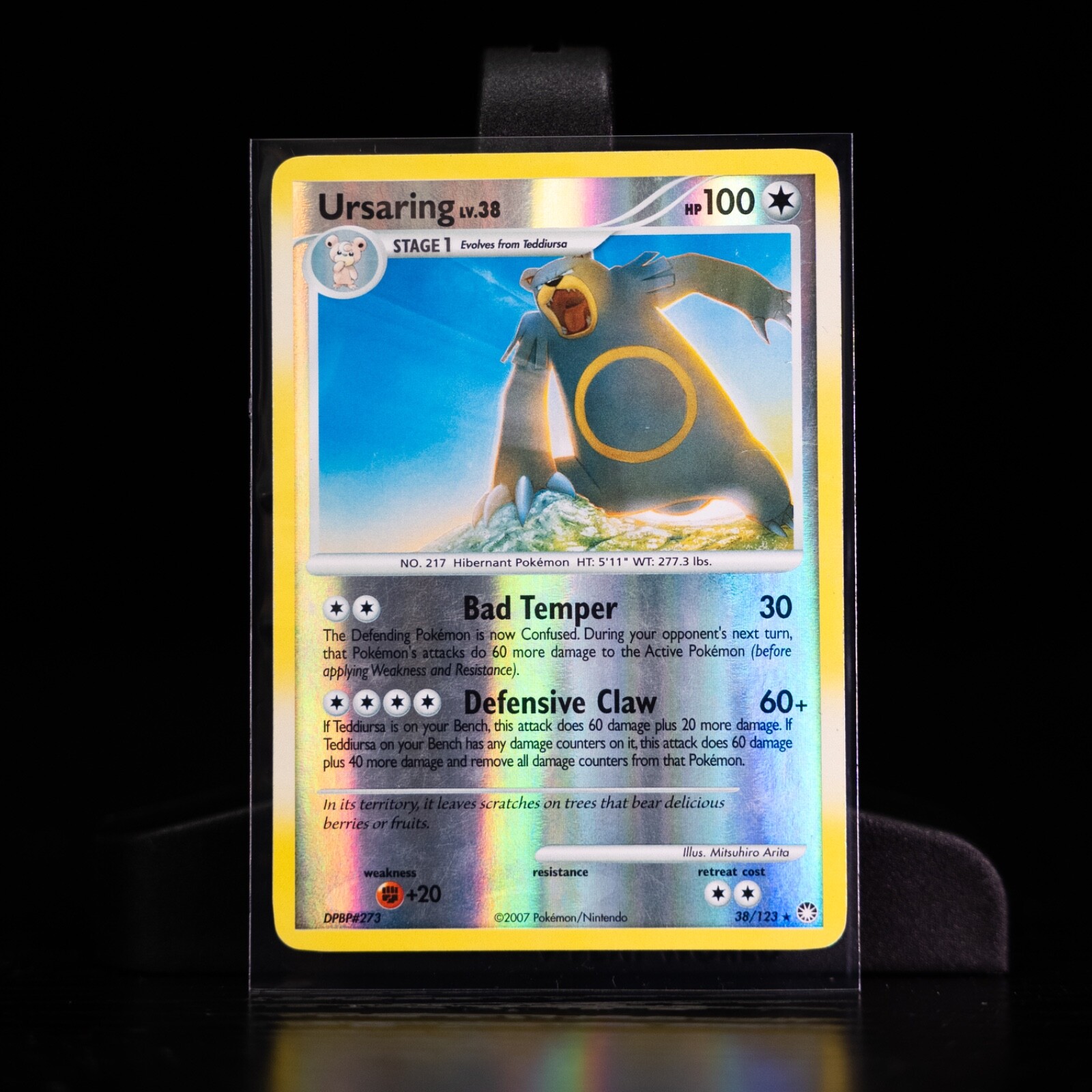 LP - Pokémon TCG Ursaring Mysterious Treasures 38/123 Reverse Holo Rare