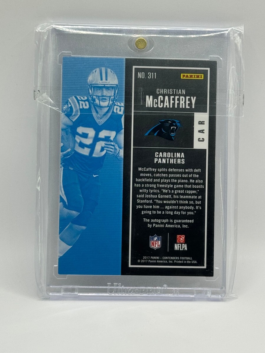 2017 Panini Contenders Christian McCaffrey Rookie Ticket Autograph